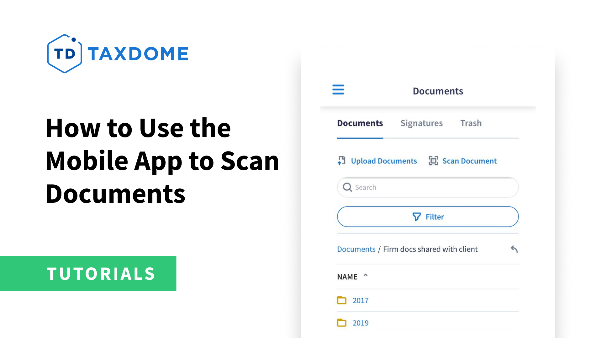 Client Portal: How To Use The Mobile App To Scan Documents - TaxDome