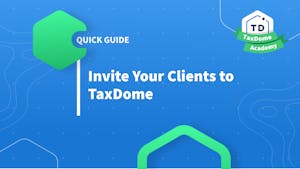TaxDome Academy – Invite Your Clients to TaxDome