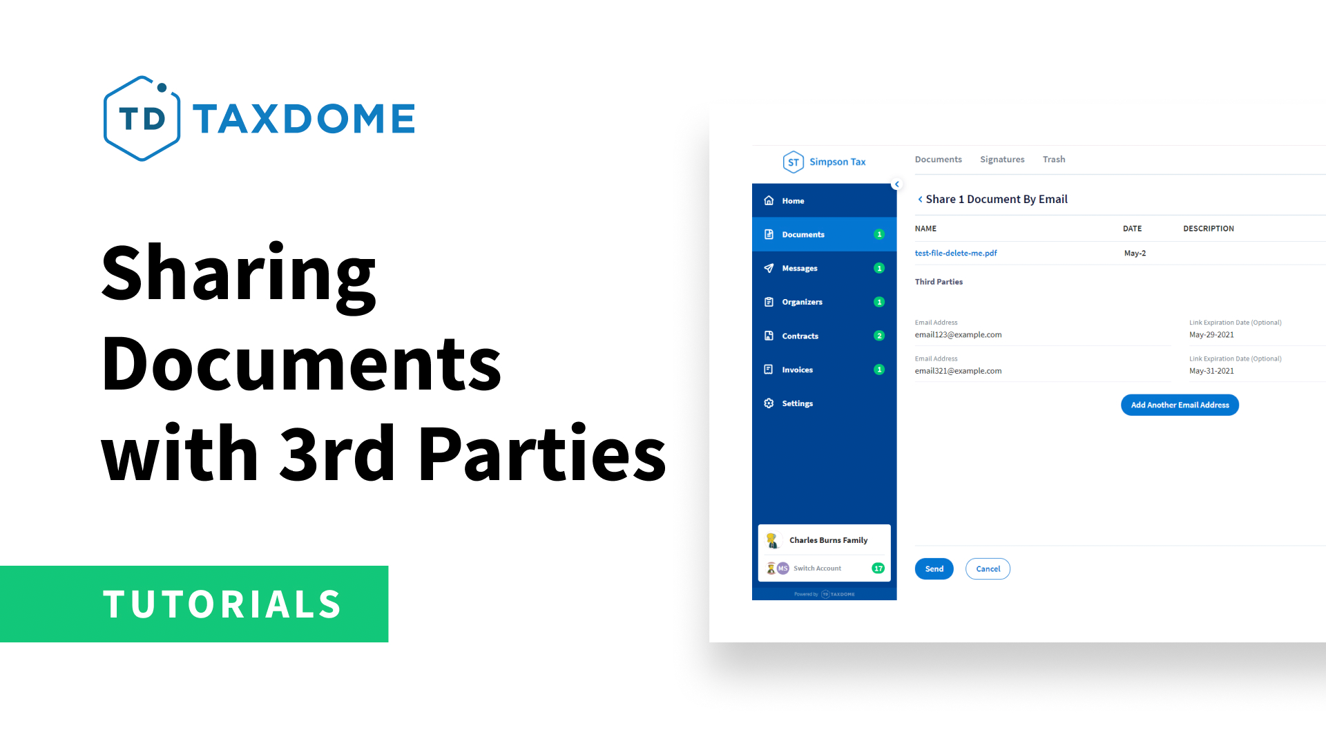 Client Portal: Sharing Documents With 3rd Parties - TaxDome