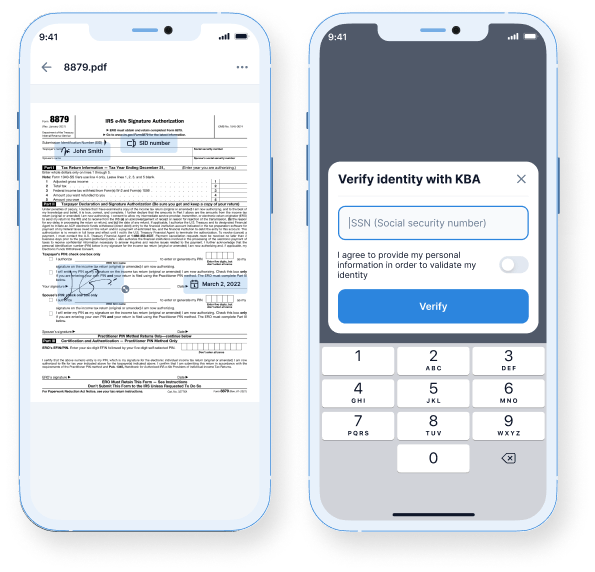 Unlimited e-signatures and KBA