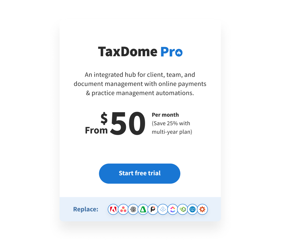 TaxDome pricing