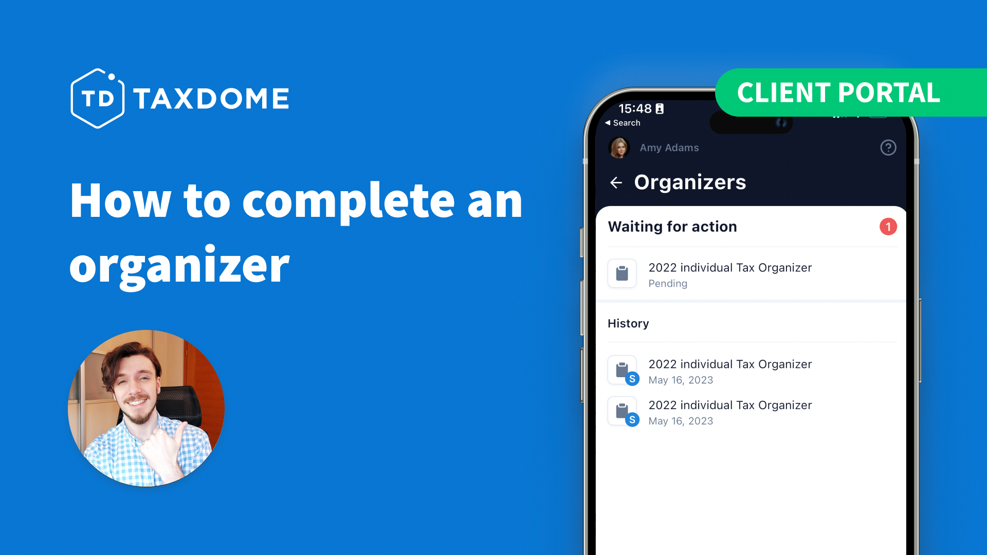 Client Portal Mobile App: How To Complete An Organizer - TaxDome