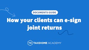 How your clients can e-sign joint returns