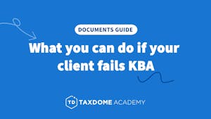 What you can do if your client fails KBA