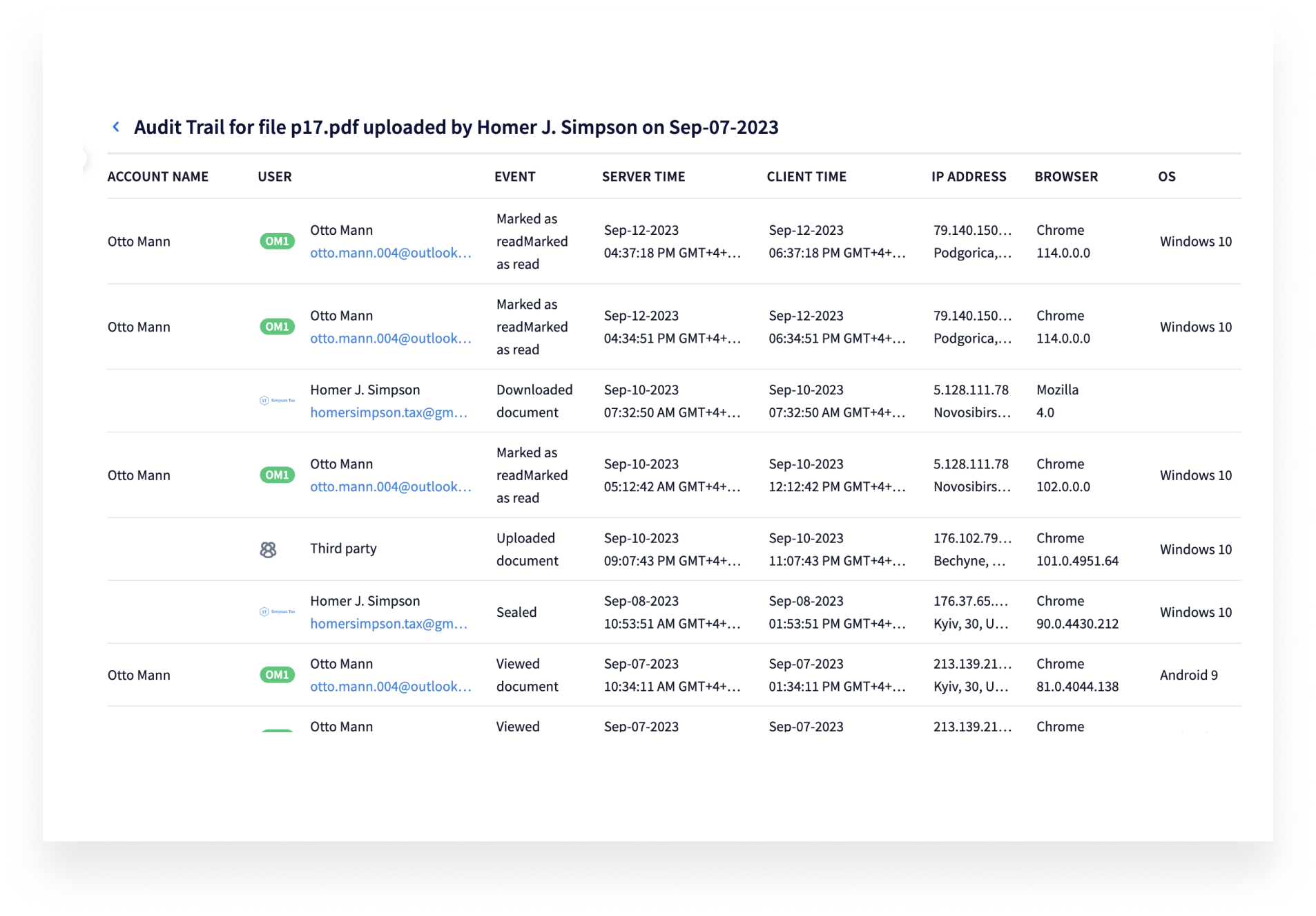 Audit Trail TaxDome audit-trail-taxdome