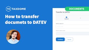 How to transfer documents to DATEV