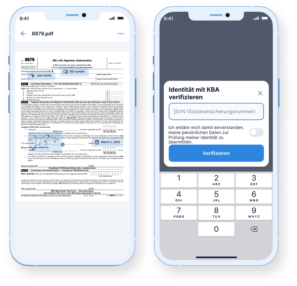 Unbegrenzte E-Signaturen und KBA