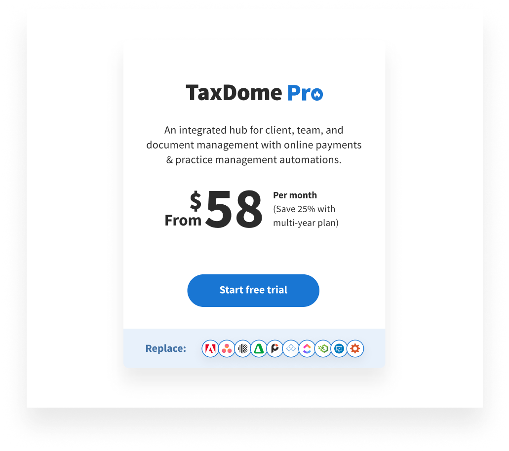 TaxDome pricing