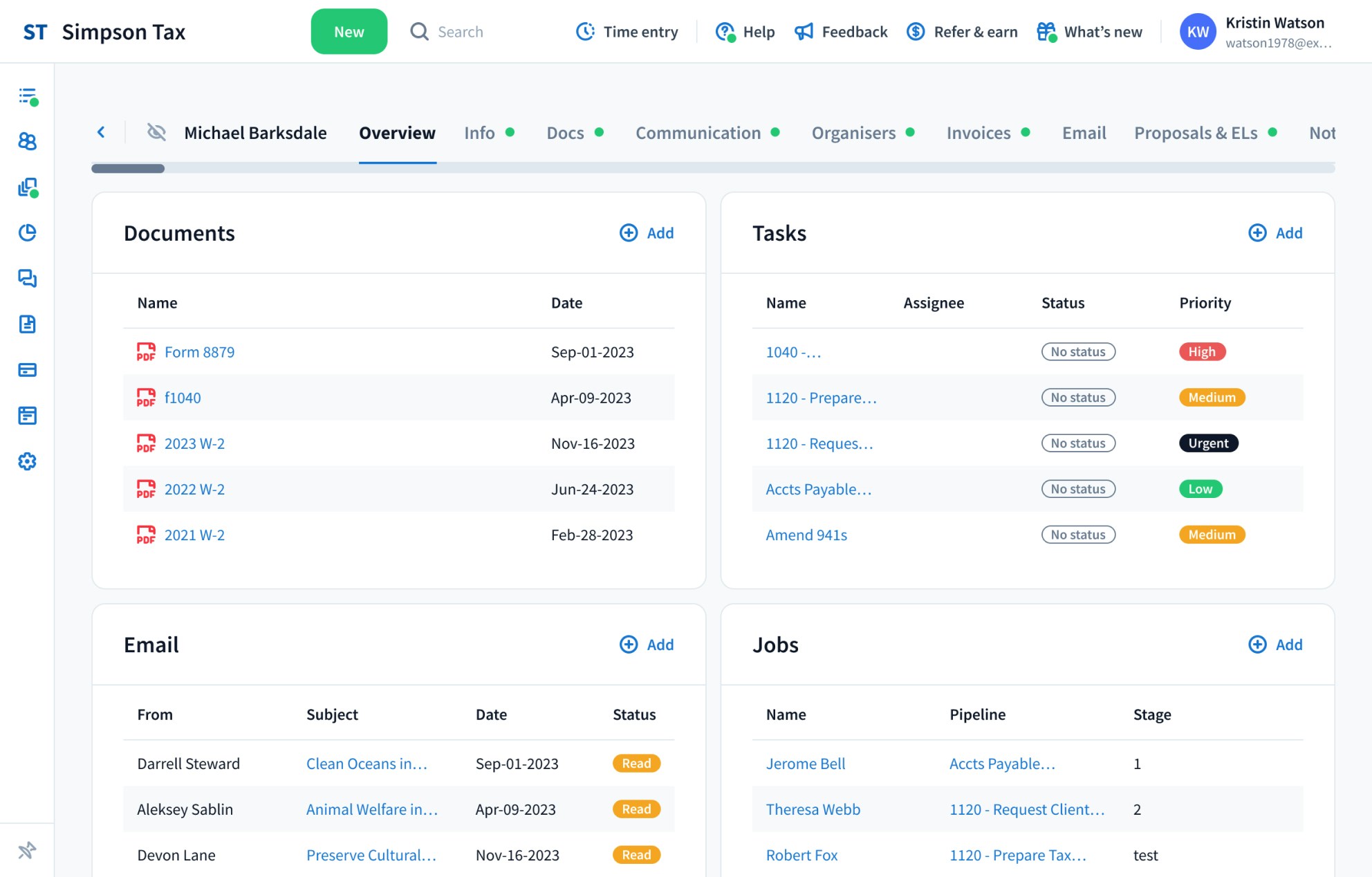 Taxdome CRM